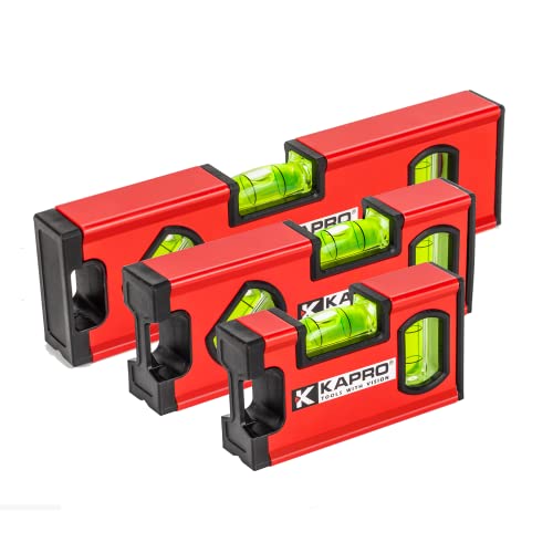 Kapro - 771M TWIN Magnetic Heavy Duty Toolbox Level - For Leveling and Measuring - Features V-Groove and Magnet Base - VPA Certified - 6 Inch - size: 6"