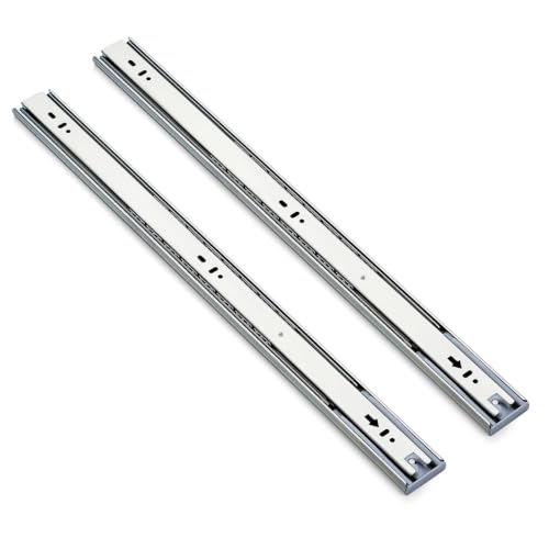 Ravinte Silver Soft Close Drawer Slides 22 Inch 1 Pairs 2 Pack - color: Silver, size: 22 Inch