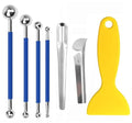 7pcs Caulking Tool Kit, Metal Ball Tile Caulk Finishing Tools