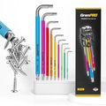 GRENPRO 9PCS Metric Allen Wrenches Sets With Color Coded Bike Hex Key Set - style: 9 Pieces Allen Wrenches Sets Metric