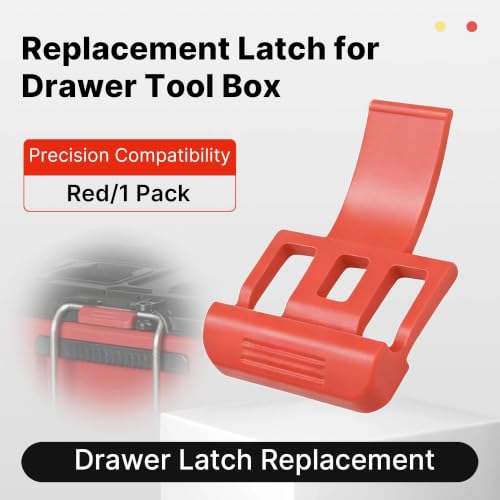 Replacement Latch Compatible with Drawer Tool Box – Precision Compatibility, Red, 1 Pack - color: Red 1 Pack