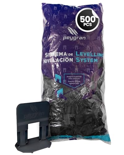 Zuglaschen Nivelliersystem Peygran 2 mm Schwarz 500 Stück
