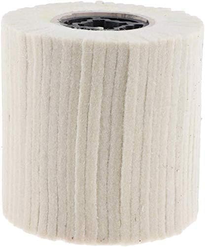 Wool Felt Wire Drawing Wheel Buffer Wheel Buffing Drum Mirror Burnishing Polishing Brush for Rust/Dust Removal,Jewelry/Glass (100X100MM) - size: 100X100MM