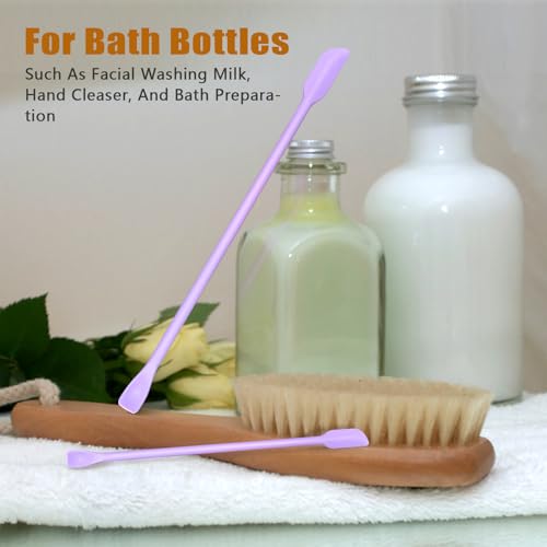 Silicone Spatula Set 6Pcs, Mini Jar Scraper for Makeup & Food - color: Purple（6pcs）