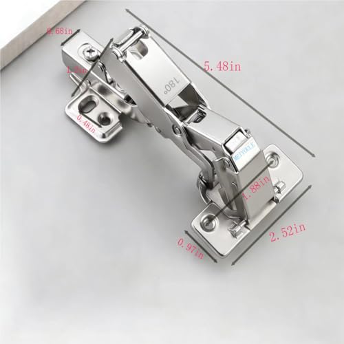 2pack 180 Degree Soft Close cabinets Hinge