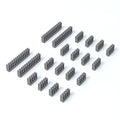 SIRLYR PSU Cable Combs,Pearlescent Paint Computer Wire Organizer,Extension Cables Comb for PC Cable Management 20 Pieces Set = 24 pin x 4, 8 pin x 16 for 3 mm/0.11In up to 3.5 mm/0.13 in Metal Gray - color: Metal Gray