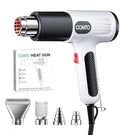 Heat Gun, 1600W Hot Air Gun with 2 Heat Settings, White - color: White