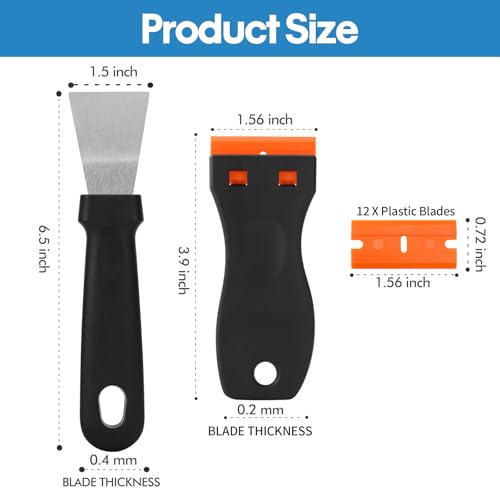14Pcs 3D Printer Scraper Tool, Plastic Scraper for Scratch Free Removal - style: Steel & Plastic Scraper