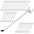 JEAWIWI 30 Pcs Metal Pegboard Hooks, 8 Inch Fit 1/5 in Peg Board - size: 8in 30pcs