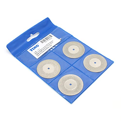 TEMO 10p 1-1/2" Solid Diamond Cutoff Wheel Saw Disc for Dremel Rotary Tool - size: 1.5" Solid