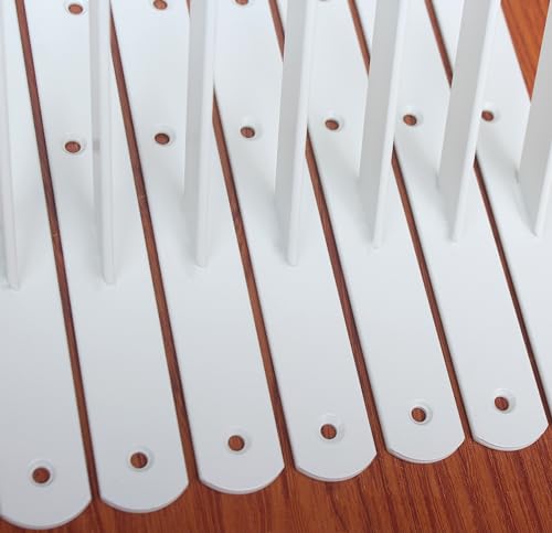 2 Pack L12 x H 8" White Heavy Duty Shelf Brackets with Screws Metal Shelf Brackets Shelf Support Angle Brackets for Shelves L Brackets Heavy Duty Floating Shelf - size: 12''x8'', style: 2 Pack-White