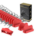 DEHOYI 48 pcs Magnetic Modular Wrench Organizers for Tool Drawers - Wrench Rack with Metric&SAE Labels, Perfect Tool Storage Holder with Magnet. Gift for mechanics (Red) - style: Magnetic (48 pcs Red)