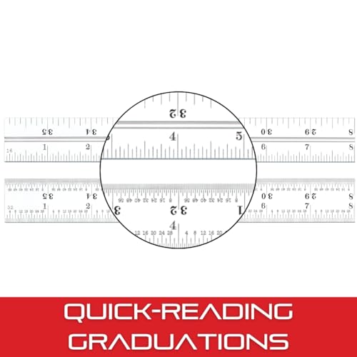 Starrett Blade Only for Combination Squares, Sets & Bevel Protractors, 24"L - size: 24", style: 16R Graduation