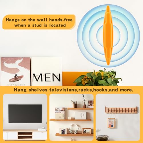 4pcs Magnetic Stud Finder Wall Detector Scanner No Batteries Required Stud Finder for Drywall and Wood(COLOR:yellow)