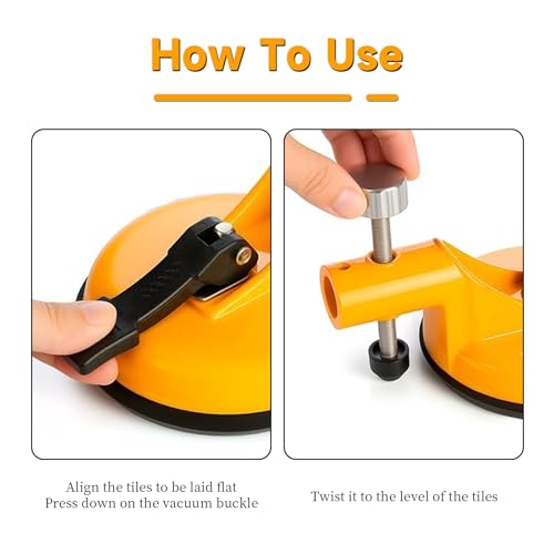 Floor Gap Fixer Tool - Adjustable Vacuum Suction Seam Countertop Leveling Alignment Clamp