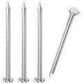 VGBUY 500PCS Stainless Steel Hardware Nails - 1-1/4 Inch Flat Head for Hanging Pictures, Walls, Wood - Small Finishing Nails - color: Silver, size: 1-1/4 in
