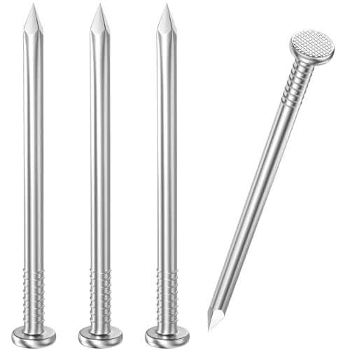 VGBUY 500PCS Stainless Steel Hardware Nails - 1-1/4 Inch Flat Head for Hanging Pictures, Walls, Wood - Small Finishing Nails - color: Silver, size: 1-1/4 in