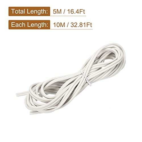 uxcell Screen Spline, 10M/32.81Ft Silicone Sealing Strip Window Screen Retainer, 4.5mm OD White - size: 4.5mm x 10M