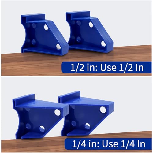 40 Pack Flooring Spacers, 2 in 1 Laminate Floor Installation Kit | Floor Spacer Tool with 1/2" & 1/4" Gap for Vinyl Plank, Tiles, Hardwood, Bamboo, Blue