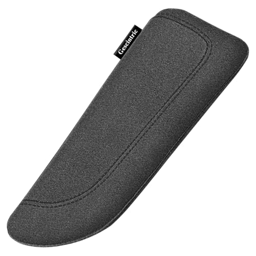 Alcantane Elbow Rest: Memory Foam Support for Car Legs and Knee, Anti-Fatigue - color: black left hand pad