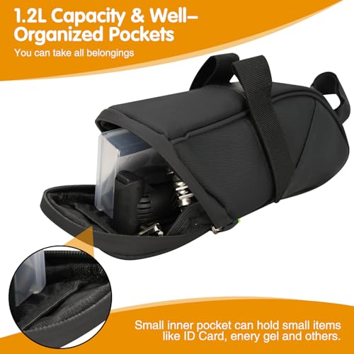 Bike Repair Kit, Bike Bag With Tire Pump, Bike Multitool, Allen Wrenches - size: Bike Seat Bag Set