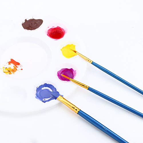 Acrylic Paint Brush Set, 100 Packs / 1000 pcs Nylon Hair Brushes for All Purpose Oil Watercolor Painting Artist Professional Kits - size: 1000pcs-blue