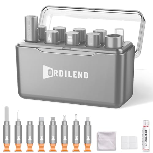 iPhone Cleaning Kit for Charging Port, Cleaner Kit for AirPod Phone, Grey - color: Grey