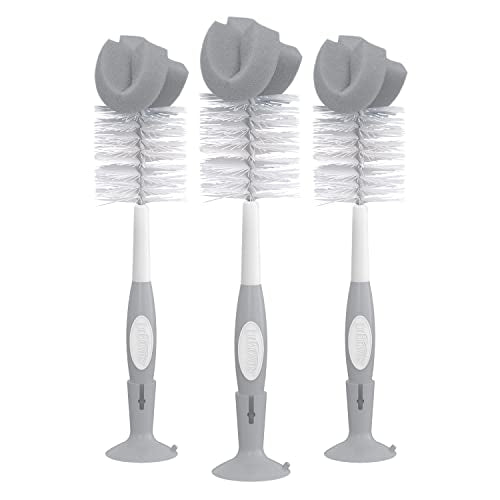 Dr. Brown's Bottle Brush, Gray, 3-Pack - color: Gray Bottle Brush, size: 3-Pack
