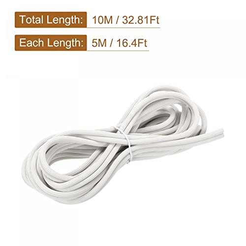 uxcell Screen Spline, 10M/32.81Ft Silicone Sealing Strip Window Screen Retainer, 6.5mm OD White - size: 6.5mm x 10M