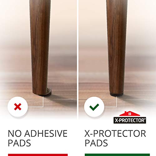 X-Protector Non Slip Round Anti Slip Pads - Self-Adhesive Rubber - 60 PC 1' - size: 60 Round 1"