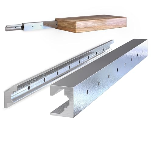 Hovr Solutions Slim Floating Shelf Bracket, 125LB, Up to 63" Shelf, 1-Pack - color: Slim, size: 4-Feet (1-Pack)