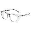 Safety Glasses for Men Women Nurses Anti Fog Stylish Fashion Comfortable Goggles with Side Shields Eye Protection for Adult - color: Leopard