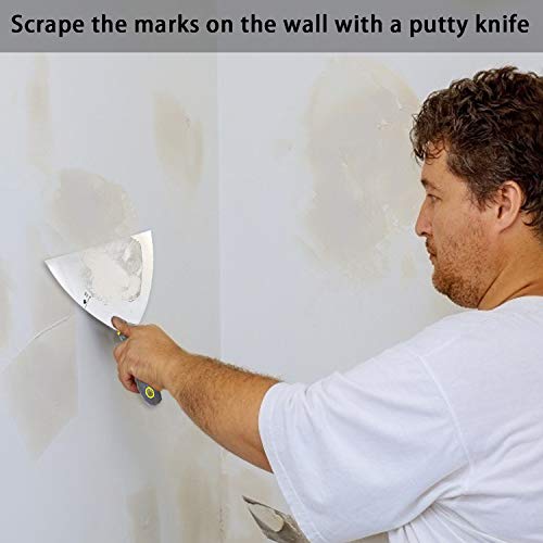 Putty Knife Set, 4 PCS (2,3,4,6 inch) Spackle Putty Knives, Metal Scrapers, Putty Scrapers for Drywall, Putty, Decals, Wallpaper, Baking, Patching and Painting