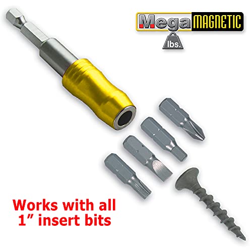 IVY Classic 45834 1/4" x 3" Mega-Magnetic Bit Holder, Impact Plus, 1-Piece - size: 3" Bit Holder, 1-Piece