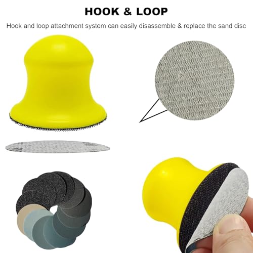 3 Inch 134 PCS Sanding Disc Drill Polishing Kit - Hook & Loop Wet/Dry Sandpaper Buffing Pads for Rotary Tools - Perfect for Car Headlight Restoration, Wood, Metal, Glass - DIY Sanding Attachment Set