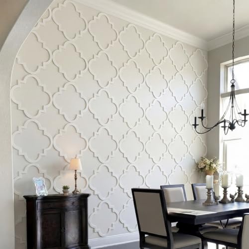 Yalikop 6 Pcs 3D 12 Inch Wall Panels Premade Wainscoting Kit, Classic - color: Classic