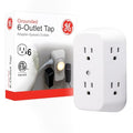 GE Outlet Extender, 6 Outlet Multi Plug Wall Power Splitter - size: 1 Pack