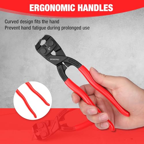 WORKPRO 8 Inch Nail Puller Pliers, High Leverage End Cutting Pliers