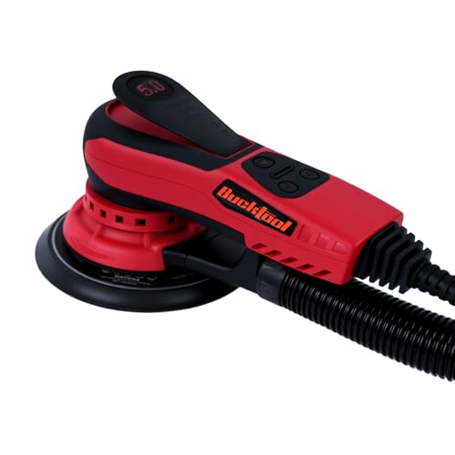 BUCKTOOL 6-Inch Variable Speed Random Orbital Sander, 3A Brushless Motor