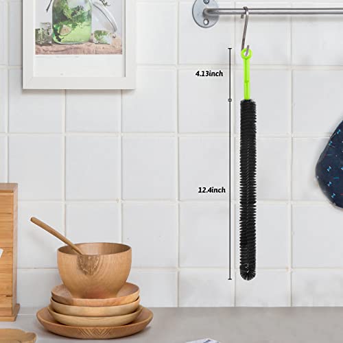 Sewer Drain Brush, Drain Clog Remover, 17inch Flexible Long Pipe Snake Hair Clogs Catcher Cleaner Tool for Toilet, Kitchen Sink, Sewer Drain, Bathroom Tub - color: Black Hair 17inch