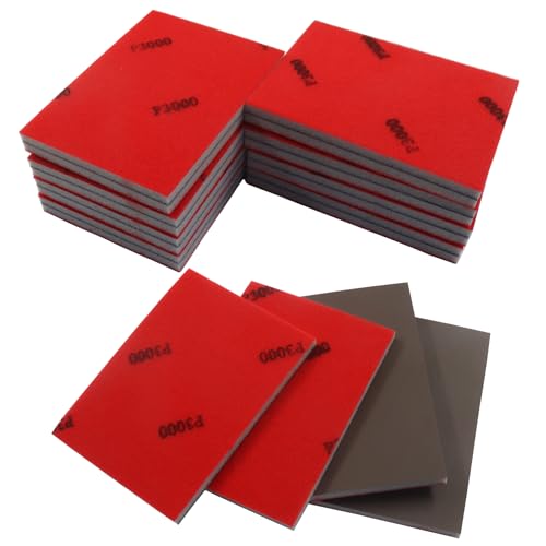 20 PCS Ultra Fine 3000 Grit Sanding Sponge - size: 3000 Grit