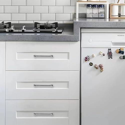 10 Pack 3-1/2 Inch Hole Center Polished Chrome Cabinet pulls 100% Solid Heavy Duty Dresser Pulls Cabinet Drawer Pulls for Kitchen Cupboard Hardware - color: Polished Chrome, size: 3-1/2 inch hole center