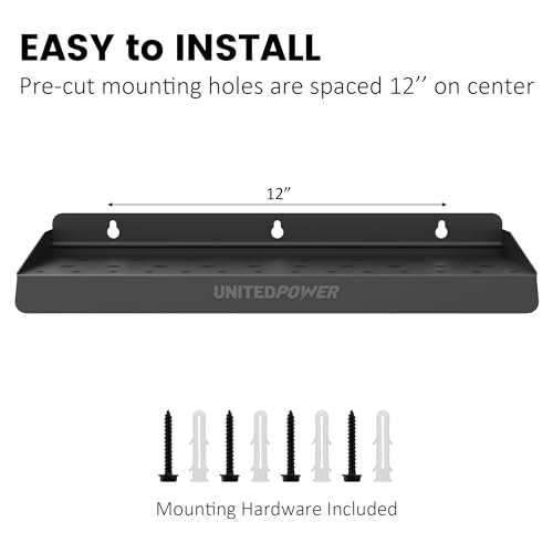 UNITEDPOWER Screwdriver Holder, Wall Mount Storage Rack Organizer for Workshop, Shed, Garage, Home, Stores up to 32 Screwdrivers or Small Tools - style: Screwdriver Holder