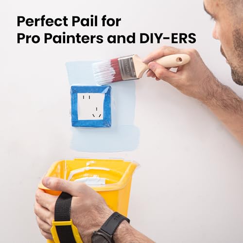 VOOMEY 24PCS Paint Pail Liners, Plastic Disposable Bucket Liner Set for Paint Cups,Holds Up to A Quart of Paint or Stain(Only Applicable to VOOMEY 4 inch Handheld Paint Cup) - size: 24 Pcs Paint Pail Liners