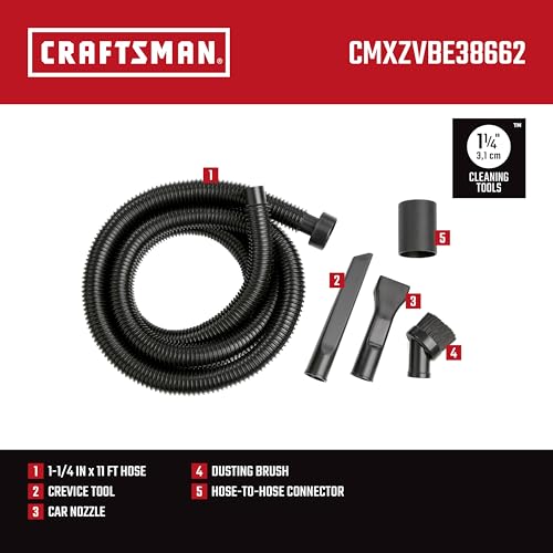 CRAFTSMAN CMXZVBE38662 1-1/4 in. Car Cleaning Wet Dry Vac Attachment Kit - size: Car Cleaning Kit