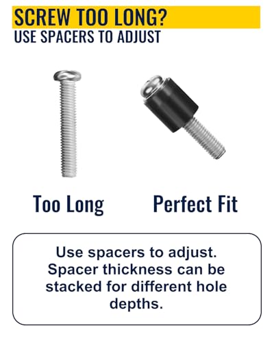 M8 Screws for Samsung TV – Extra Long Bolts with 13.5–45mm Mounting Range