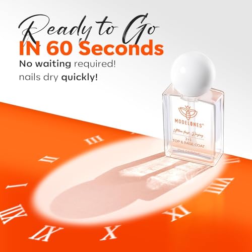 modelones 3-in-1 Nail Top & Base Coat, Quick Dry Long Lasting Shine - color: 217