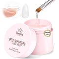 Beetles Hard Gel HEMA-Free, 1 oz 9 in 1 Clear Builder Nails Gel - color: Dewy Breeze Clear HEMA-Free 1 oz