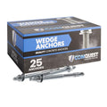 Conquest 304 Stainless Steel Wedge Anchors for Concrete 1/2” x 5-1/2” - size: 1/2" x 5-1/2"