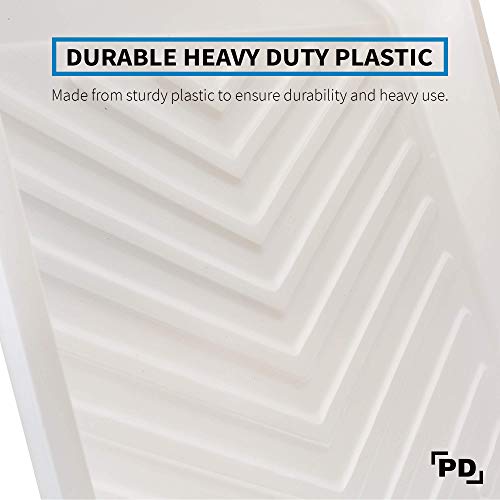 PD 9 Inch Paint Tray Liners, 10-Pack, Disposable, White Plastic - color: Liner (White) – 10 Pack, size: 9-inch